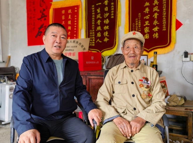 尹志林千场红色公益宣讲第271场:再探沂蒙抗美援朝讲英语的百岁老英雄